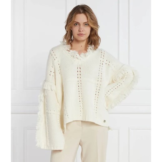 TWINSET Sweter | Oversize fit | z dodatkiem wełny ze sklepu Gomez Fashion Store w kategorii Swetry damskie - zdjęcie 184325989