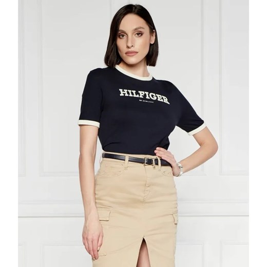 Tommy Hilfiger T-shirt | Regular Fit ze sklepu Gomez Fashion Store w kategorii Bluzki damskie - zdjęcie 184326036