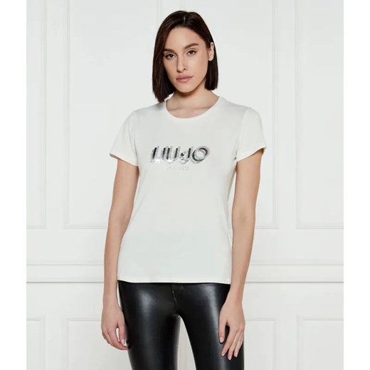 Liu Jo Sport T-shirt | Regular Fit ze sklepu Gomez Fashion Store w kategorii Bluzki damskie - zdjęcie 184326187