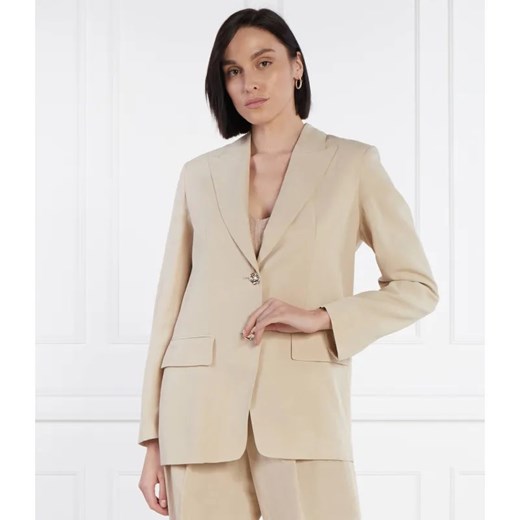 Liu Jo Marynarka | Oversize fit | z dodatkiem lnu ze sklepu Gomez Fashion Store w kategorii Marynarki damskie - zdjęcie 184326216
