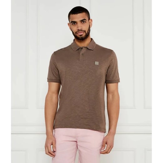BOSS ORANGE Polo Pe_linenlogo | Regular Fit | z dodatkiem lnu ze sklepu Gomez Fashion Store w kategorii T-shirty męskie - zdjęcie 184326298