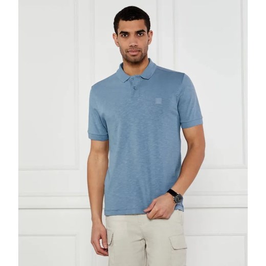 BOSS ORANGE Polo Pe_linenlogo | Regular Fit | z dodatkiem lnu ze sklepu Gomez Fashion Store w kategorii T-shirty męskie - zdjęcie 184326415