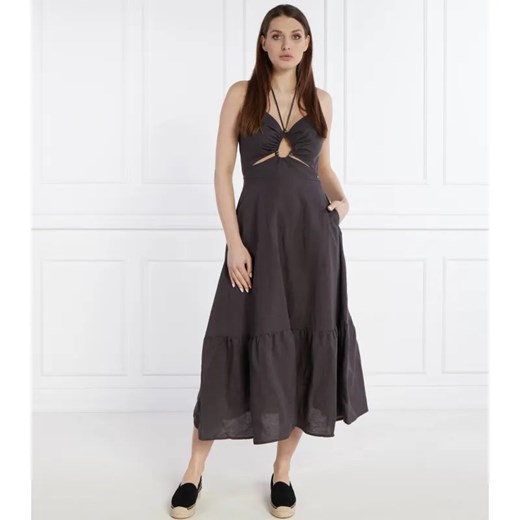 Pepe Jeans London Lniana sukienka DINA ze sklepu Gomez Fashion Store w kategorii Sukienki - zdjęcie 184326499