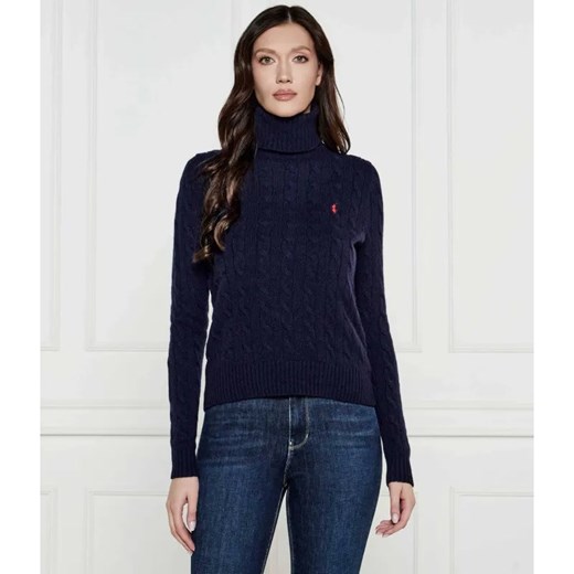 POLO RALPH LAUREN Wełniany golf | Regular Fit | z dodatkiem kaszmiru ze sklepu Gomez Fashion Store w kategorii Swetry damskie - zdjęcie 184326579