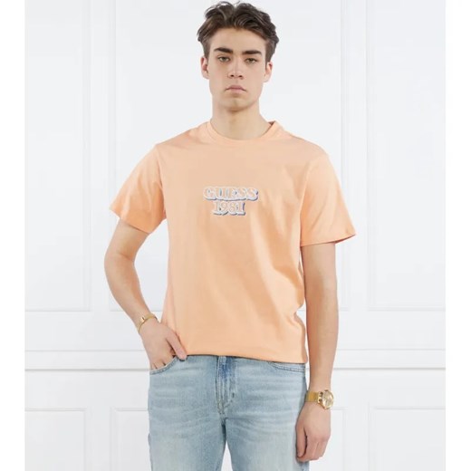 GUESS T-shirt SS CN GUESS EMBRO BO | Regular Fit Guess L okazyjna cena Gomez Fashion Store