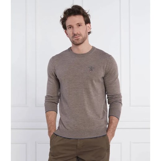 Aeronautica Militare Wełniany sweter | Regular Fit ze sklepu Gomez Fashion Store w kategorii Swetry męskie - zdjęcie 184326718