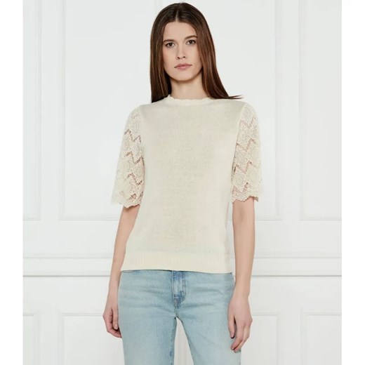 TWINSET Lniany sweter | Regular Fit ze sklepu Gomez Fashion Store w kategorii Swetry damskie - zdjęcie 184326757