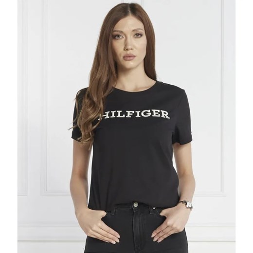 Tommy Hilfiger T-shirt | Regular Fit ze sklepu Gomez Fashion Store w kategorii Bluzki damskie - zdjęcie 184326797
