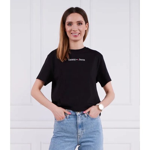Tommy Jeans T-shirt SERIF LINEAR | Regular Fit Tommy Jeans S okazyjna cena Gomez Fashion Store