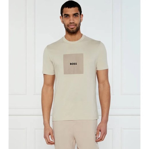 BOSS GREEN T-shirt Logo Rib | Regular Fit ze sklepu Gomez Fashion Store w kategorii T-shirty męskie - zdjęcie 184327009