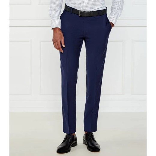 Joop! Wełniane spodnie Blayr-STR12 | Slim Fit ze sklepu Gomez Fashion Store w kategorii Spodnie męskie - zdjęcie 184327165