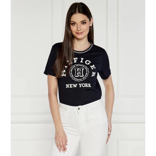 Tommy Hilfiger T-shirt REG VARSITY | Comfort fit ze sklepu Gomez Fashion Store w kategorii Bluzki damskie - zdjęcie 184327209