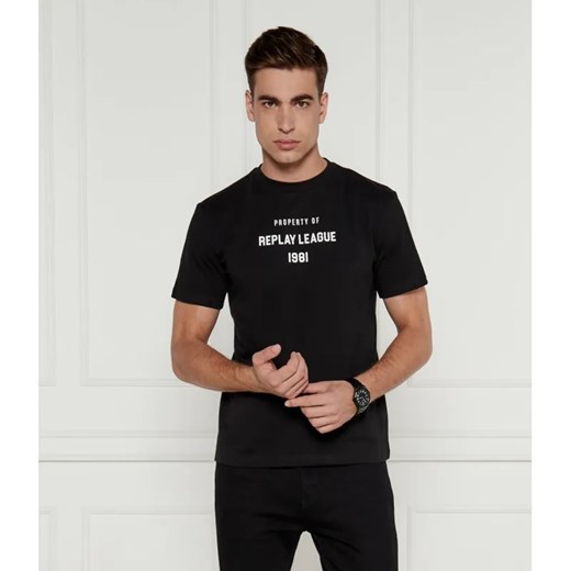 Replay T-shirt | Regular Fit ze sklepu Gomez Fashion Store w kategorii T-shirty męskie - zdjęcie 184327226