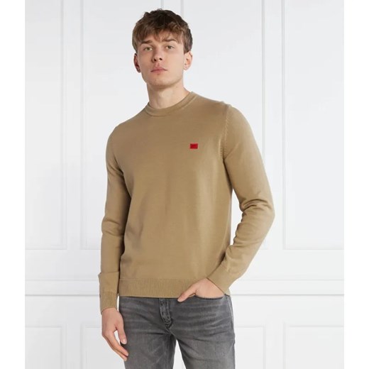 HUGO Sweter San Cassius | Regular Fit ze sklepu Gomez Fashion Store w kategorii Swetry męskie - zdjęcie 184327257