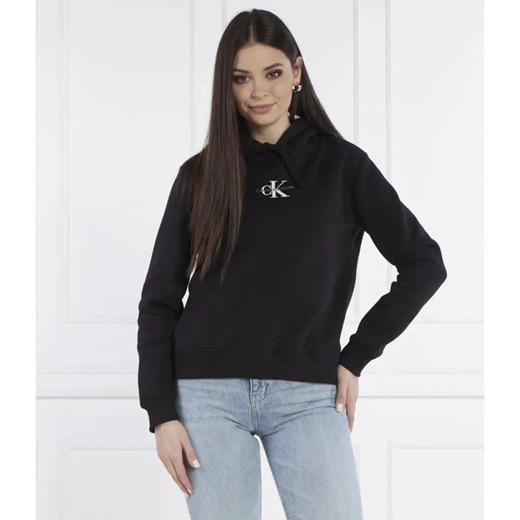 Calvin Klein Jeans Bluza monologo | Regular Fit ze sklepu Gomez Fashion Store w kategorii Bluzy damskie - zdjęcie 184327267