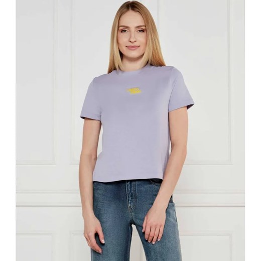 Calvin Klein Jeans T-shirt | Regular Fit ze sklepu Gomez Fashion Store w kategorii Bluzki damskie - zdjęcie 184327277