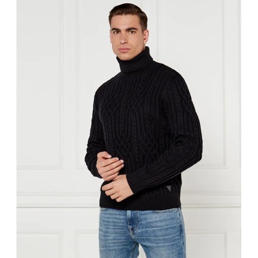 GUESS Golf EVANDER | Regular Fit | z dodatkiem wełny ze sklepu Gomez Fashion Store w kategorii Swetry męskie - zdjęcie 184327278