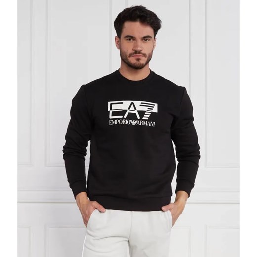 EA7 Ocieplana bluza | Regular Fit ze sklepu Gomez Fashion Store w kategorii Bluzy męskie - zdjęcie 184327326