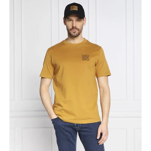 HUGO T-shirt Daiman | Regular Fit ze sklepu Gomez Fashion Store w kategorii T-shirty męskie - zdjęcie 184327327