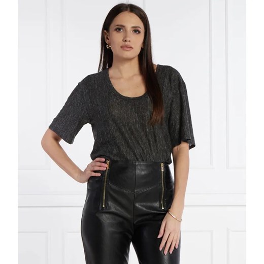 Pinko Lniany t-shirt | Relaxed fit ze sklepu Gomez Fashion Store w kategorii Bluzki damskie - zdjęcie 184327335