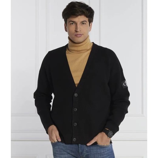 Calvin Klein Jeans Kardigan | Regular Fit ze sklepu Gomez Fashion Store w kategorii Swetry męskie - zdjęcie 184327359