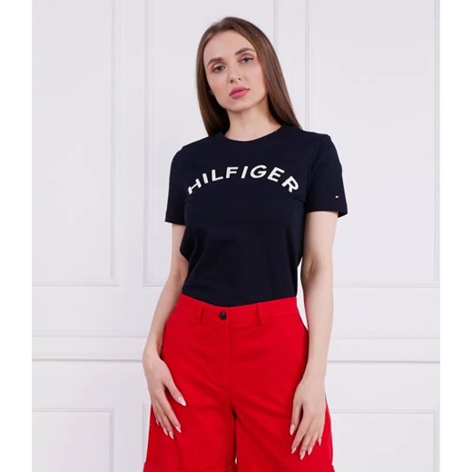 Tommy Hilfiger T-shirt | Regular Fit ze sklepu Gomez Fashion Store w kategorii Bluzki damskie - zdjęcie 184327427