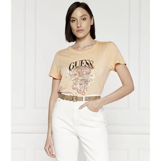 GUESS T-shirt DRAGON EASY | Regular Fit ze sklepu Gomez Fashion Store w kategorii Bluzki damskie - zdjęcie 184327488