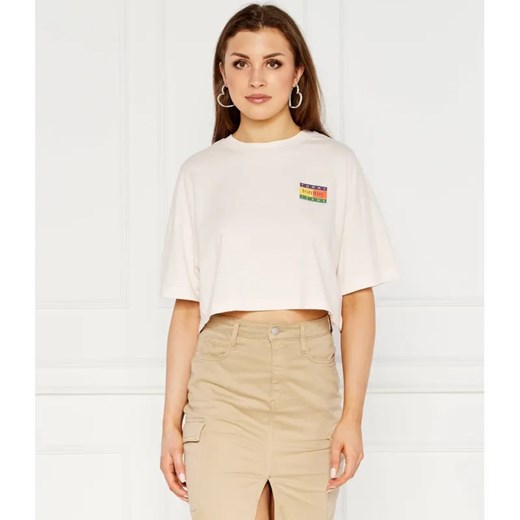 Tommy Jeans T-shirt summer flag | Cropped Fit ze sklepu Gomez Fashion Store w kategorii Bluzki damskie - zdjęcie 184327509