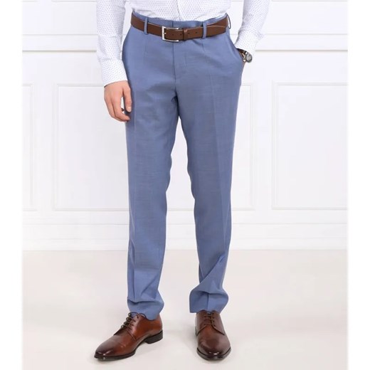 BOSS BLACK Wełniane spodnie H-Genius-MM-224 | Slim Fit ze sklepu Gomez Fashion Store w kategorii Spodnie męskie - zdjęcie 184327559