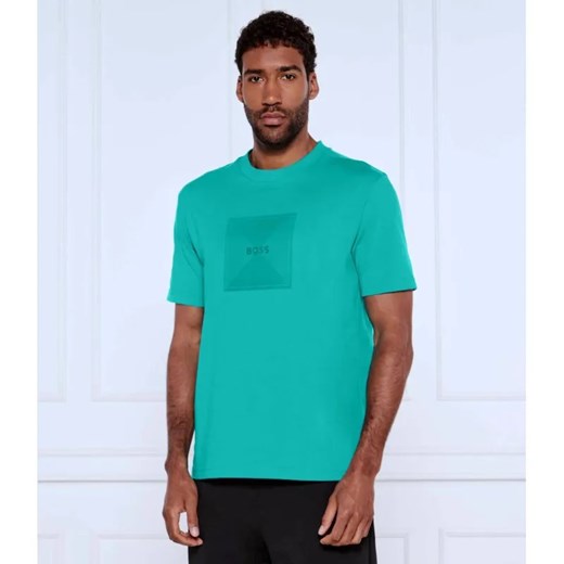 BOSS GREEN T-shirt Logo Rib | Regular Fit ze sklepu Gomez Fashion Store w kategorii T-shirty męskie - zdjęcie 184327565