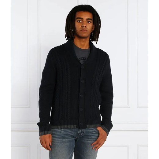 Armani Exchange Kardigan | Regular Fit | z dodatkiem wełny ze sklepu Gomez Fashion Store w kategorii Swetry męskie - zdjęcie 184327669