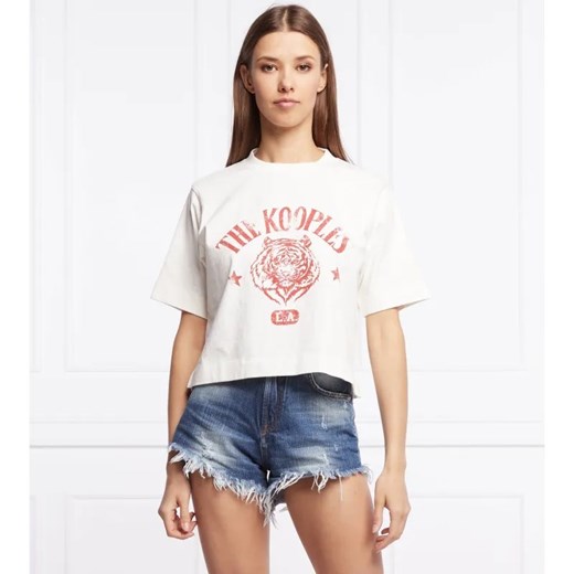 The Kooples T-shirt | Cropped Fit ze sklepu Gomez Fashion Store w kategorii Bluzki damskie - zdjęcie 184327726