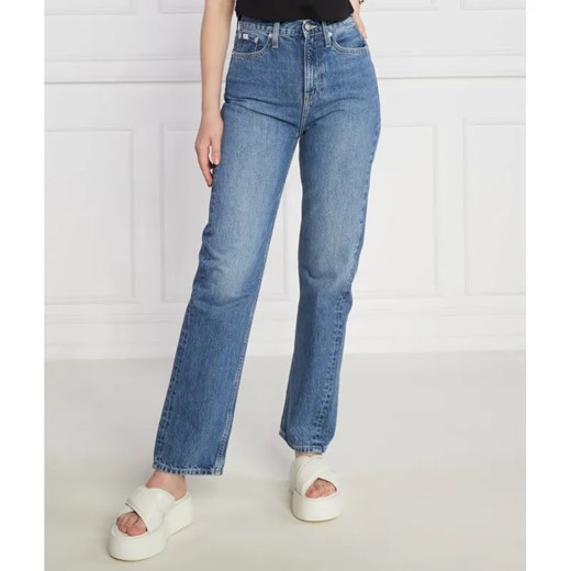 Calvin Klein Jeans Jeansy HIGH RISE STRAIGHT | Straight fit ze sklepu Gomez Fashion Store w kategorii Jeansy damskie - zdjęcie 184327727