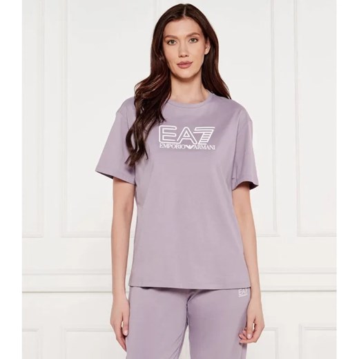 EA7 T-shirt | Relaxed fit ze sklepu Gomez Fashion Store w kategorii Bluzki damskie - zdjęcie 184327835