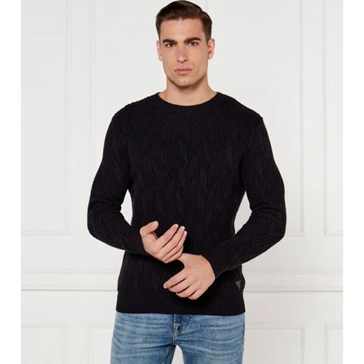 GUESS Sweter EVANDER | Regular Fit | z dodatkiem wełny ze sklepu Gomez Fashion Store w kategorii Swetry męskie - zdjęcie 184327978