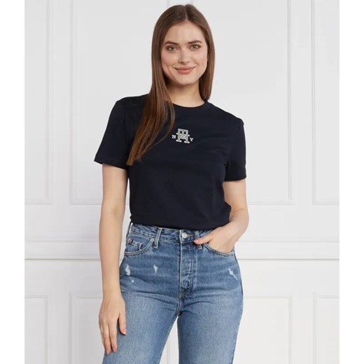 Tommy Hilfiger T-shirt REG VARSITY IMD NY C-NK SS | Regular Fit ze sklepu Gomez Fashion Store w kategorii Bluzki damskie - zdjęcie 184327988