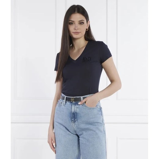 Armani Exchange T-shirt | Regular Fit ze sklepu Gomez Fashion Store w kategorii Bluzki damskie - zdjęcie 184328036