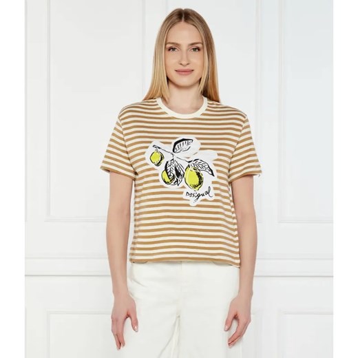 Desigual T-shirt LEMON | Regular Fit ze sklepu Gomez Fashion Store w kategorii Bluzki damskie - zdjęcie 184328049