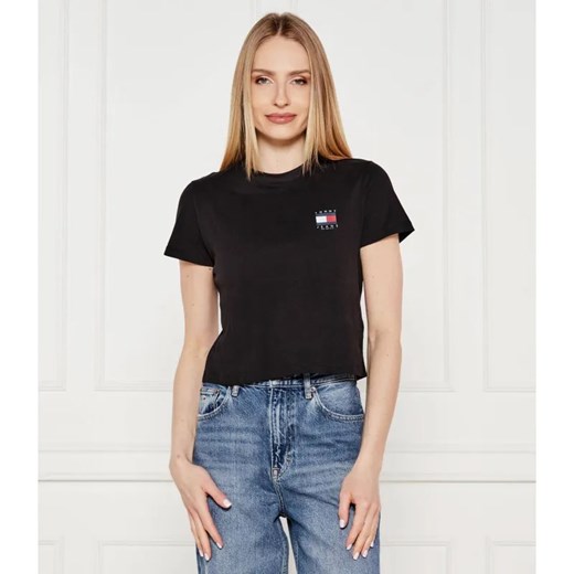Tommy Jeans T-shirt | Cropped Fit ze sklepu Gomez Fashion Store w kategorii Bluzki damskie - zdjęcie 184328057