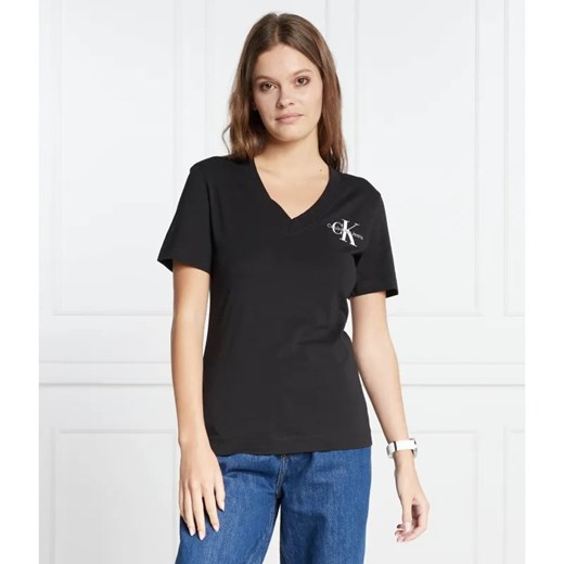 Calvin Klein Jeans T-shirt | Regular Fit ze sklepu Gomez Fashion Store w kategorii Bluzki damskie - zdjęcie 184328076