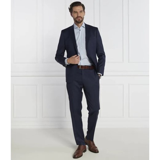 BOSS BLACK Wełniany garnitur Huge | Slim Fit ze sklepu Gomez Fashion Store w kategorii Garnitury męskie - zdjęcie 184328097