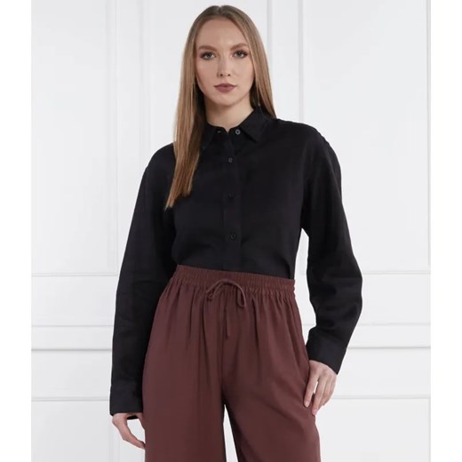 Samsøe Samsøe Lniana koszula salova | Loose fit ze sklepu Gomez Fashion Store w kategorii Koszule damskie - zdjęcie 184328099