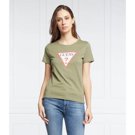 GUESS T-shirt ORIGINAL | Regular Fit ze sklepu Gomez Fashion Store w kategorii Bluzki damskie - zdjęcie 184328215