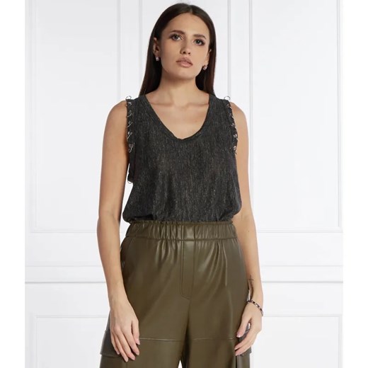 Pinko Lniany top | Relaxed fit ze sklepu Gomez Fashion Store w kategorii Bluzki damskie - zdjęcie 184328326