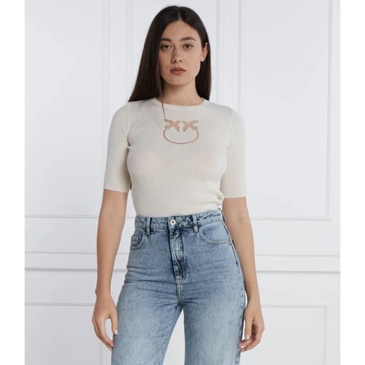 Pinko Wełniana bluzka | Slim Fit ze sklepu Gomez Fashion Store w kategorii Bluzki damskie - zdjęcie 184328329