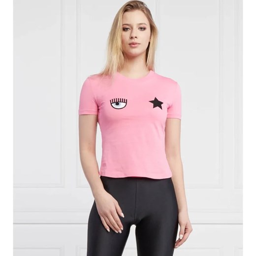 Chiara Ferragni T-shirt | Slim Fit ze sklepu Gomez Fashion Store w kategorii Bluzki damskie - zdjęcie 184328357