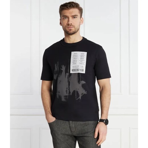 BOSS ORANGE T-shirt TE_PATCHWORK | Relaxed fit ze sklepu Gomez Fashion Store w kategorii T-shirty męskie - zdjęcie 184328367