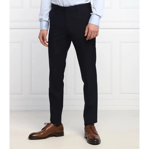 Oscar Jacobson Wełniane spodnie Denz | Slim Fit ze sklepu Gomez Fashion Store w kategorii Spodnie męskie - zdjęcie 184328417