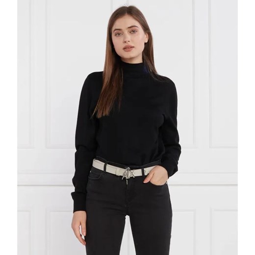 Armani Exchange Sweter | Regular Fit | z dodatkiem wełny Armani Exchange L okazja Gomez Fashion Store