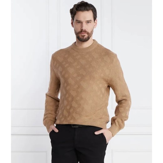 BOSS BLACK Wełniany sweter Palao | Regular Fit ze sklepu Gomez Fashion Store w kategorii Swetry męskie - zdjęcie 184328455